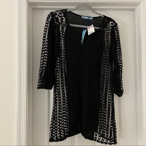 Black swimsuit cover up